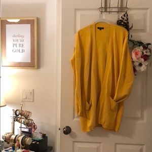 Verve Ami Open Front Semi Ribbed Cardigan